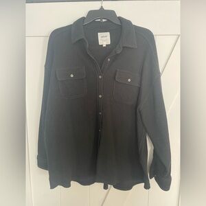 Aerie Waffle Button Shirt
